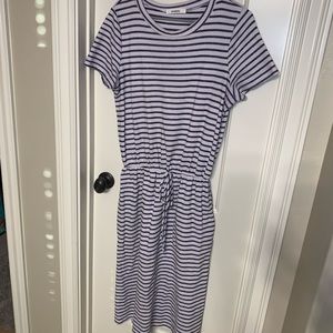 Terry striped dress